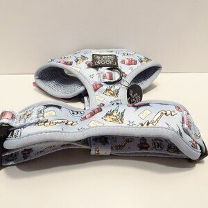 Sassy Woof Harry Potter Wizarding World Harness Size M NEW Gray Adjustable